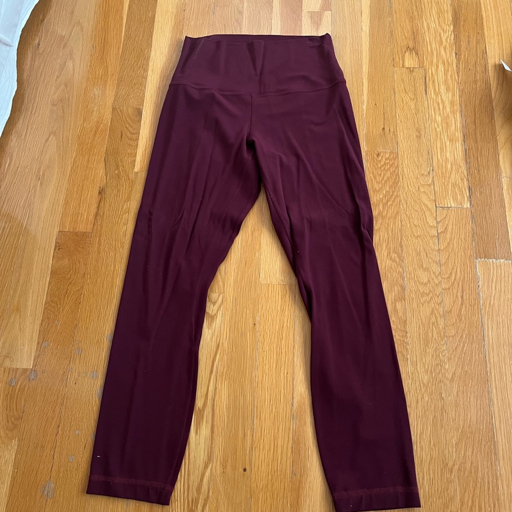 Maroon Luluemon leggings